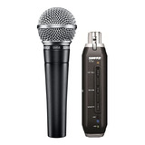 Microfono Shure Sm58 Cardioid Dynamic Vocal With X2u Xlr-to