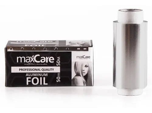 Maxcare Roll Papel Aluminio Térmico Permanente Mecha 50m