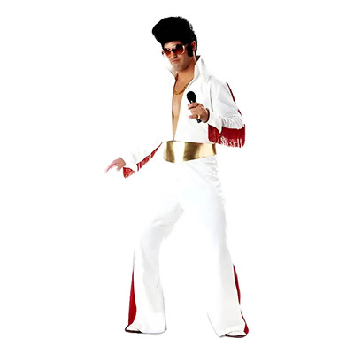 Ws Elvis Presley Disfraz Adulto Cosplay Traje | Meses sin interés