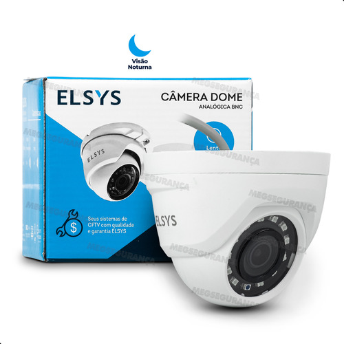 Câmera Dome 3x1 Super Hd 2.8mm Bnc-phd 20m 228d Elsys