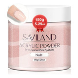 Polvo Acrílico Nude Saviland 5.29oz Para Extensiones De Uñas