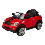 Carro Montable Electrico  Mini Cooper Rojo Prinsel Mod.1214