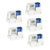 Wumedy Rj45 Cat6 Keystone Jack Perfil Delgado Utp Hembra Con