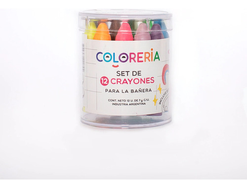 Juego Infantil Crayones Para La Bañera 12 Colores + Esponja 