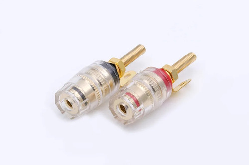 Conector Banana Hembra  4 Und,  Terminales Hembra Banana 24k