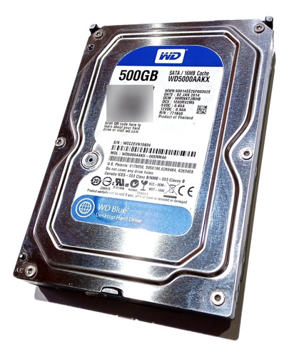 Disco Duro Western Digital, Wd Blue 500 Gb