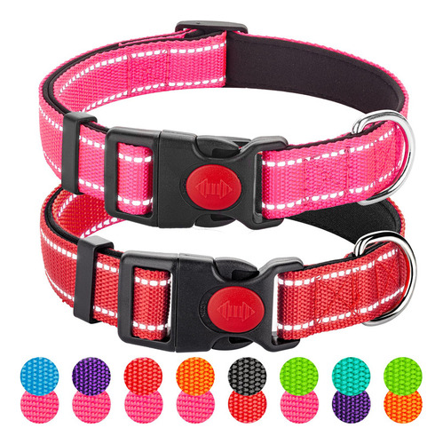 Paquete De 2 Collares Reflectantes Para Perros Pequeños, Ni