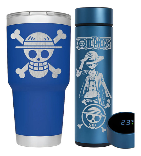 One Piece Kit Termo Digital Más Termo 30oz Acero Inoxidable