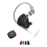 Kz Zax Negro 16 Drivers Cable Con Mic+ Estuche+puntas Memory