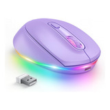 Mouse Seenda Inalámbrico/morado/infantil