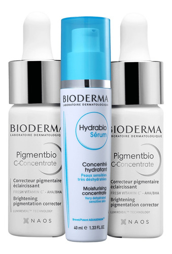 Kit Bioderma Pigmentbio & Hydrabio (3 Produtos)