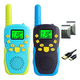 Walkie Talkies Recargables Para Niños, 22 Canales,   D...