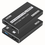 Tarjeta Capturadora Video 4k/2k 60hz Hdmi Loop Usb 2.0/3.0