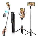 Trípode Celular Selfies Stick Con Control Bluetooth 100cm