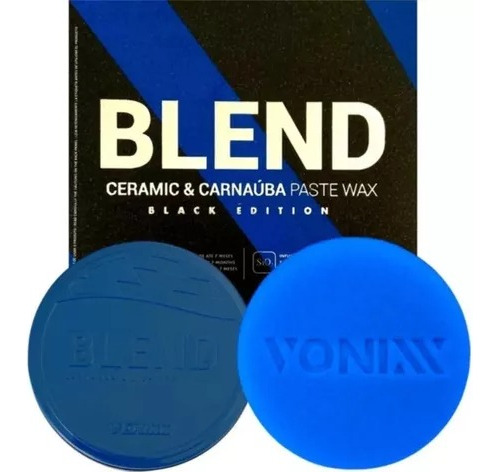 Blend Black Paste Wax Cera Com Sio2 E Carnaúba Vonixx 100ml