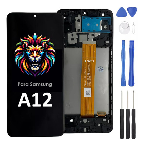 Pantalla Touch Lcd Con Marco Para Samsung A12 Sm-a125