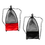 Set De 2 Bolsas De Malla Para Equipo De Buceo, Natación, Pla