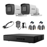 Kit Hikvision Dvr 4ch + 2 Cámaras 2mp + Video Instalación!