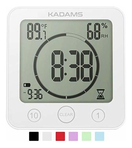 Kadams Digital Baño Ducha Kitchen Timer Reloj Con Alarm