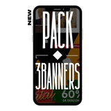 Pack 3 Banners Editáveis Para Site