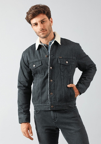 Chaqueta Hombre Wrangler Sherpa Denim Authentic