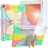 Mica + Uso Rudo Mariposa Para iPad 8 8va 8th A2270 A2428