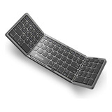 Teclado Bluetooth Plegable Con Teclado Numérico, Portátil Y 