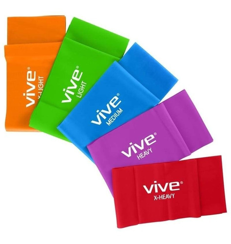 Bandas De Resistencia Vive Health Kit De 5 Piezas