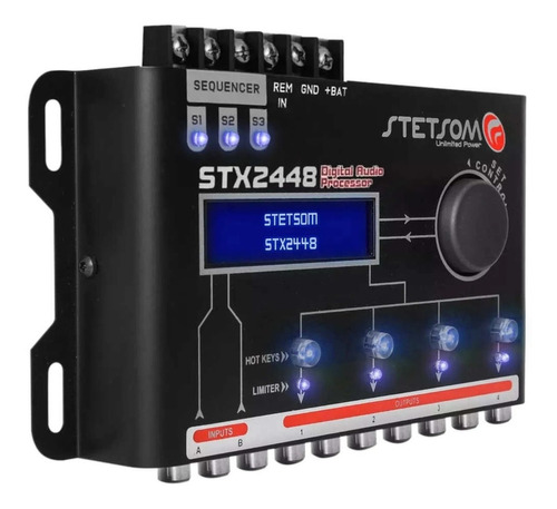 Crossover Processador Audio Digital Equaliza Stx2448 Stetsom