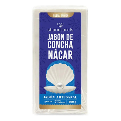Jabón Shanatural's Concha Nácar 100g Vegano Aclarante Hidratante Facial | MercadoLibre