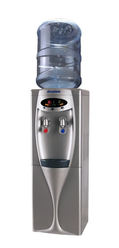 Dispenser Agua Con Heladera Color Plata Digital Para Bidones
