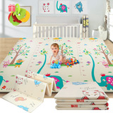 Tapete Infantil Plegable Con Doble Diseño Multiuso 200x180cm