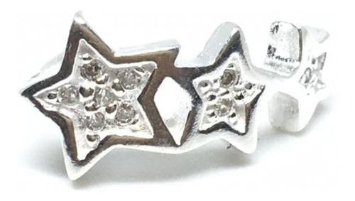 Aro Trepador Estrellas Cubic Ear Cuff Plata 925 Por Unidad