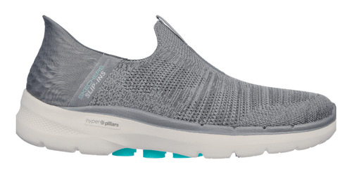 Tenis Skechers Mujer Go Walk 6 - Fabulous View Gris