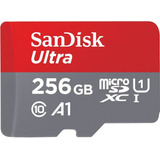 Tarjeta De Memoria Sandisk Microsdxc De 256 Gb, Con Adaptado