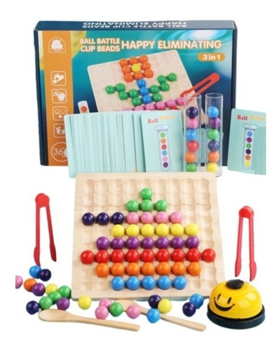 Juego Didactico De Madera Sensorial Motricidad Fina Niños