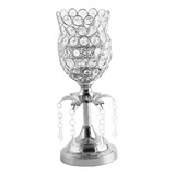 Candelabro Con Portavelas De Cristal Para Bodas [u]