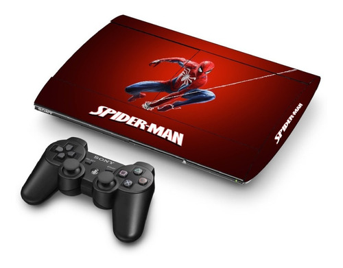 Skin Spiderman Playstation Combo Consola + Joystick
