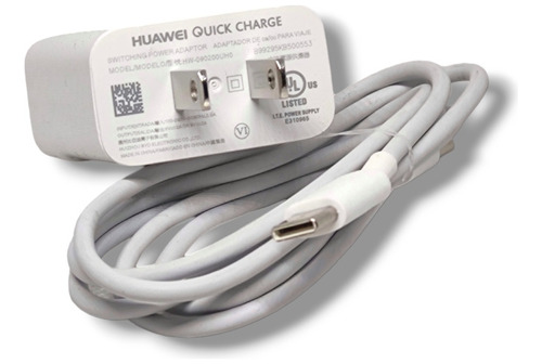 Cargador Huawei Quick Charge 2.0a Tipo C Carga Rápida 