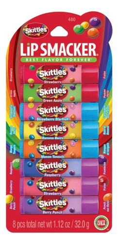 Skittles Lip Balm Brillo X8unds