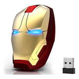 Ratón Ergonómico Inalámbrico Cool Iron Man Mouse 2.4 G Móvil