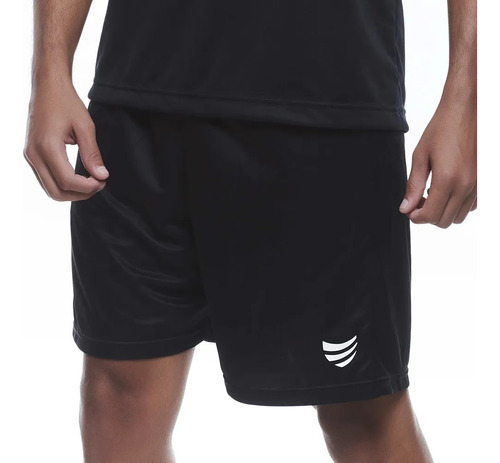 Short Futebol Adulto Super Bolla Preto Raiz