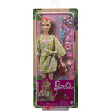 Muñeca Barbie Un Dia Al Aire Libre Int Gkh73 Original Mattel
