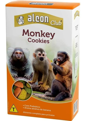 Kit 6 Ração Para Macacos Alcon Club Monkey Cookies 600gr