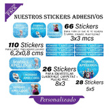 Stickers Etiquetas Adhesivas Personalizadas Colegio Frozen