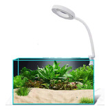 Luz Usb Con Pinza Para Pecera 24 Led Redondo Blanco