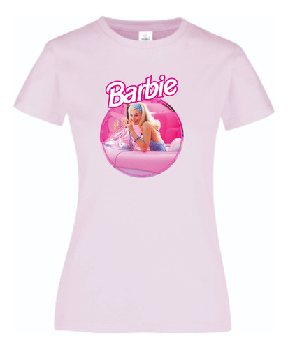 Barbie Movie Playera Mujer Color Rosa 100% Algodón 