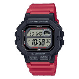 Relógio Masculino Casio Digital Ws-1400h-4avdf Vermelho