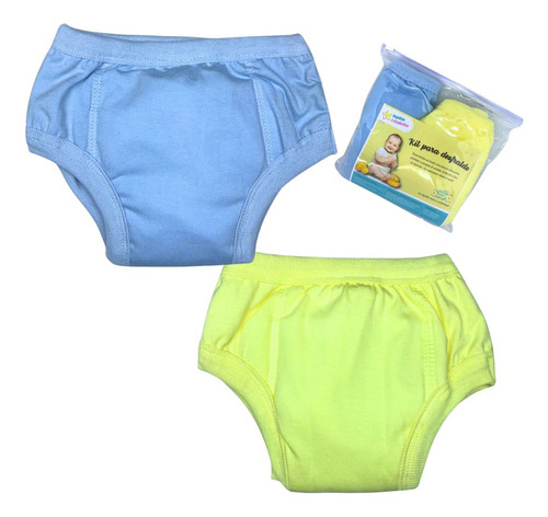 Cueca Algodão Com Absorvente Para Desfralde Kit 2und Lisa