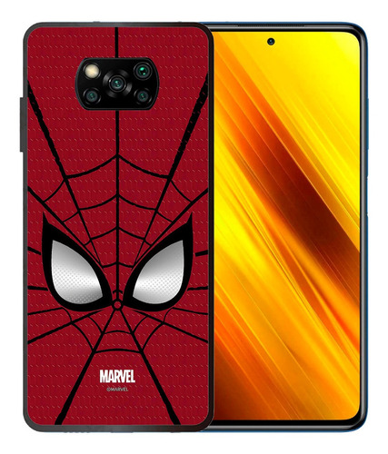 Funda Xiaomi Poco X3 Spiderman Marvel Tpu/pm Uso Rudo